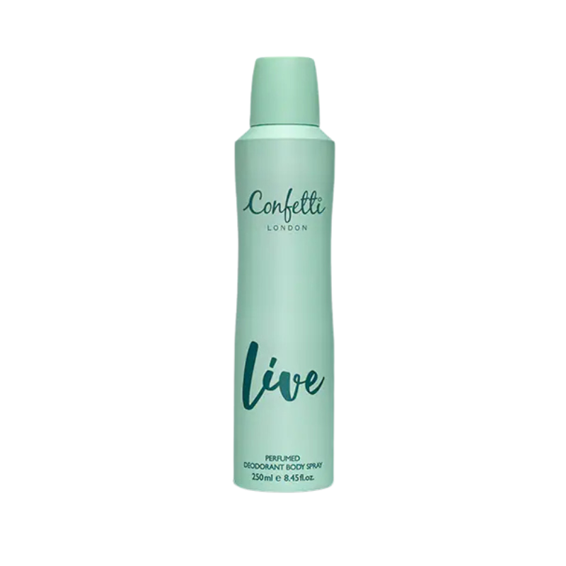 معطر كونفيتي لندن ليف 250مل - Confetti London Live Deodorant
